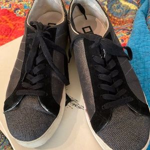 ONE Footwear Sari Star Black & Silver Shoes